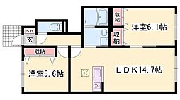 メゾン福渡 A棟 1階/-