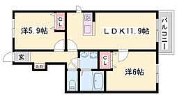 ニューフォーレス　ナガタD 1階
