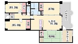シャトゥ・ブランシェ 7階/-