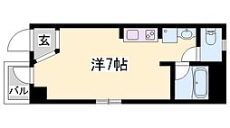 ウィズローズ姫路駅南 1Kの間取図画像