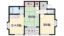 ハイム新在家 2階