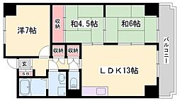 アルコラカーサ佃町2 3LDKの間取図画像