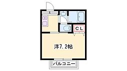 アスタラビスタ 1Kの間取図画像