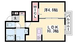 ラ・エトワール王子 1LDKの間取図画像