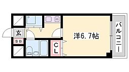 ブレス宝祥 1Kの間取図画像