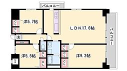 キャッスルコート飾磨弐番館 6階