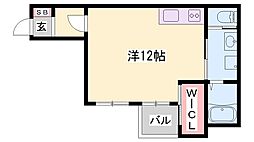 ノアールリシェ ワンルームの間取図画像