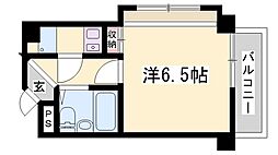 ベルトピア手柄2 ワンルームの間取図画像