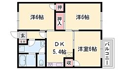 ソレイユ西本パート1A 2階