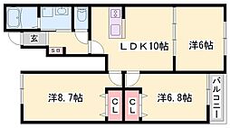 フェリーチェ 3LDKの間取図画像