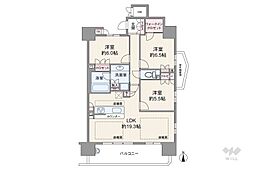 サンメゾン徳川東ELDO 3LDKの間取図画像