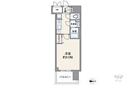プレサンス上前津フィット 1Kの間取図画像