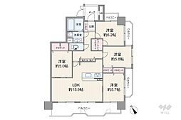 星ケ丘グランドハイツ 4LDKの間取図画像