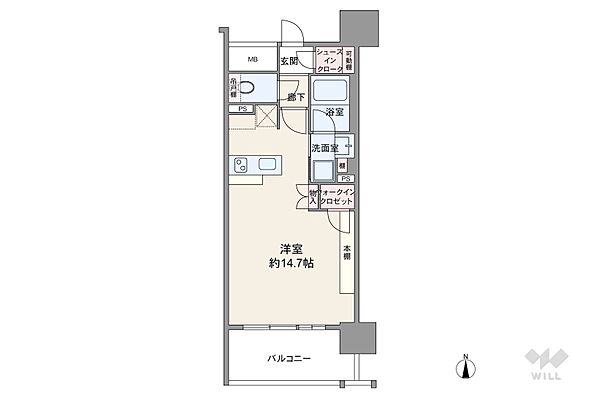 間取り オープンレジデンシア名駅南 THE COURT 10階/-