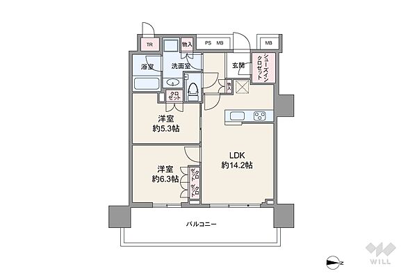 間取りを拡大表示
