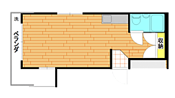 上落合ユニオンビル ワンルームの間取図画像