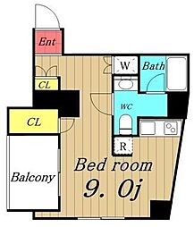 リガーレ本所吾妻橋 5階1Kの間取り
