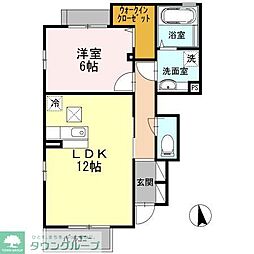 フェリース　カーサ 1階1LDKの間取り