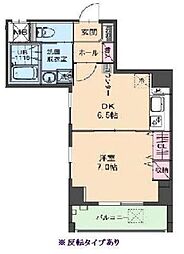 橘ビル 2階1DKの間取り