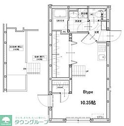 FAIR東向島 2階ワンルームの間取り