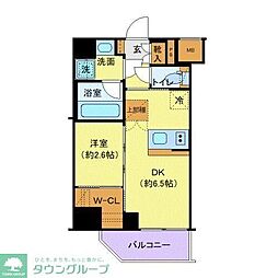 ＳＹＦＯＲＭＥ　ＵＥＮＯ　Ａｓｙｌ　Ｃｏｕｒｔ 3階1DKの間取り