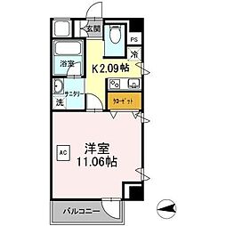 IDS台東ビル 4階1Kの間取り