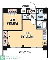 ARCOBALENO OSHIAGE BLOSSOM 1LDKの間取図画像