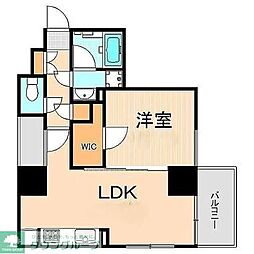ライジングプレイス西浅草 1LDKの間取図画像
