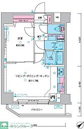 台東区千束4丁目マンション 1LDKの間取図画像