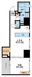 プロスペクトKALON三ノ輪 1LDKの間取図画像