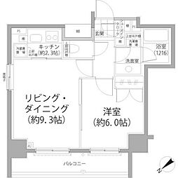 PARKHABIO東向島 1LDKの間取図画像