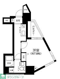 Le-lion東向島 1Kの間取図画像