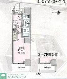 アイルグランデ浅草 1Kの間取図画像