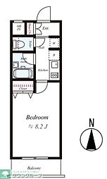 L-FlatIRIYA 1Kの間取図画像