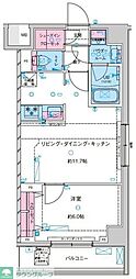 Genoviaカネガフチ 1LDKの間取図画像