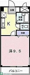 プライムコート 1Kの間取図画像