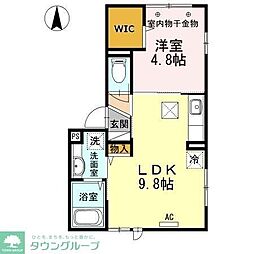 メープルシャンテ 1LDKの間取図画像