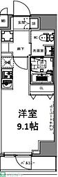 S-RESIDENCE亀戸lume ワンルームの間取図画像