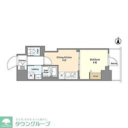 クラリティア入谷 1DKの間取図画像