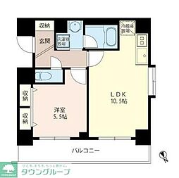 サンスタレ西浅草 1LDKの間取図画像