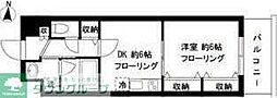 サニーコート東綾瀬 1DKの間取図画像