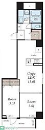 石見ビル 2LDKの間取図画像