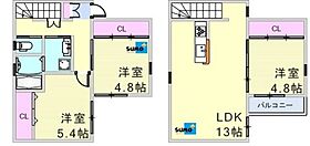 ブリッジビュー　B 2 ｜ 兵庫県神戸市西区玉津町出合（賃貸テラスハウス3LDK・1階・70.07㎡） その2