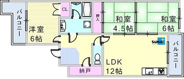 リバーグリーン藤村 305｜兵庫県神戸市西区池上４丁目(賃貸マンション3LDK・3階・65.49㎡)の写真 その2