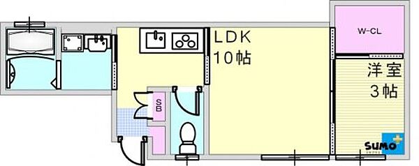 BRONTE明石2 103｜兵庫県明石市大蔵本町(賃貸アパート1LDK・1階・30.20㎡)の写真 その2