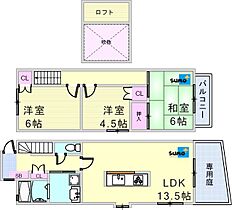 タウンハウス伊川谷　9B 8 ｜ 兵庫県神戸市西区大津和１丁目（賃貸タウンハウス3LDK・1階・75.73㎡） その2