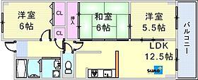 ライフアップハイツ 402 ｜ 兵庫県明石市大久保町松陰（賃貸マンション2LDK・4階・65.48㎡） その1