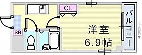 パラドール魚住2 405 ｜ 兵庫県明石市魚住町鴨池（賃貸マンション1K・4階・22.65㎡） その2