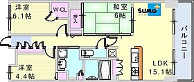 KiLaLa住吉 1906 ｜ 兵庫県神戸市東灘区住吉宮町４丁目（賃貸マンション3LDK・19階・73.55㎡） その2