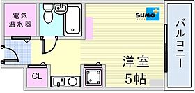 学園西カレッジハイツ 40’ ｜ 兵庫県神戸市西区学園西町４丁目（賃貸マンション1R・4階・18.00㎡） その2